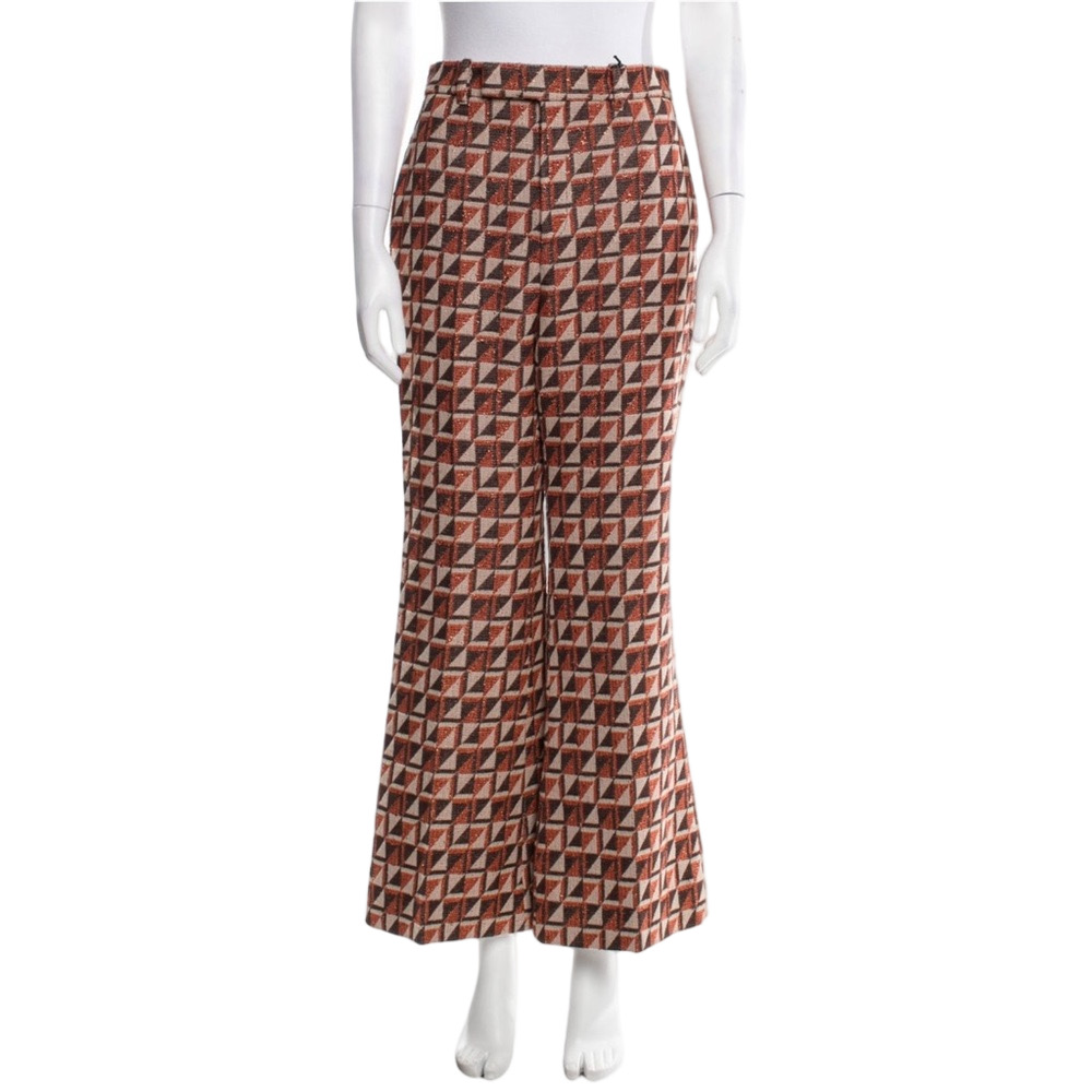 Gucci Wide Leg Pants By Alessandro Michele Wide-Leg Geometric Pants - It40 = S